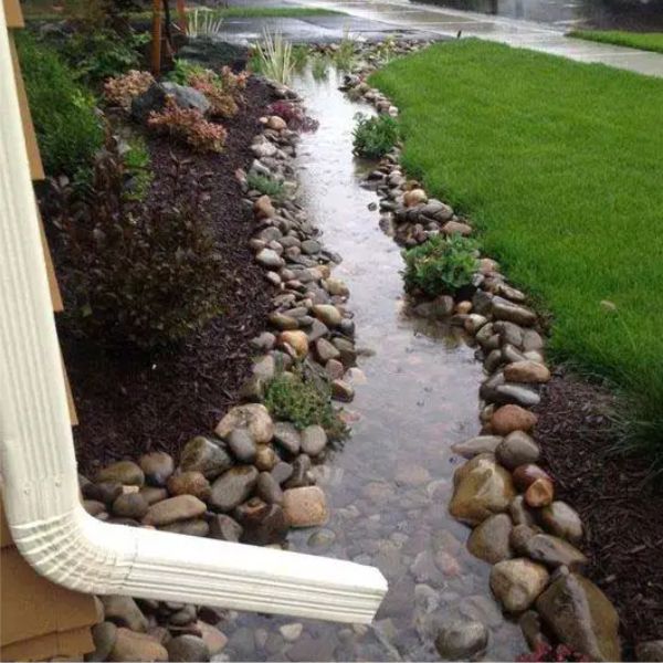 Landscape Downspout Ideas